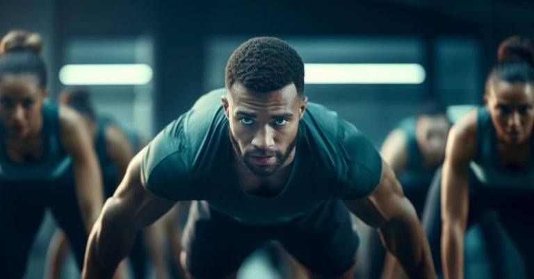 A man exercising on beginners weight loss